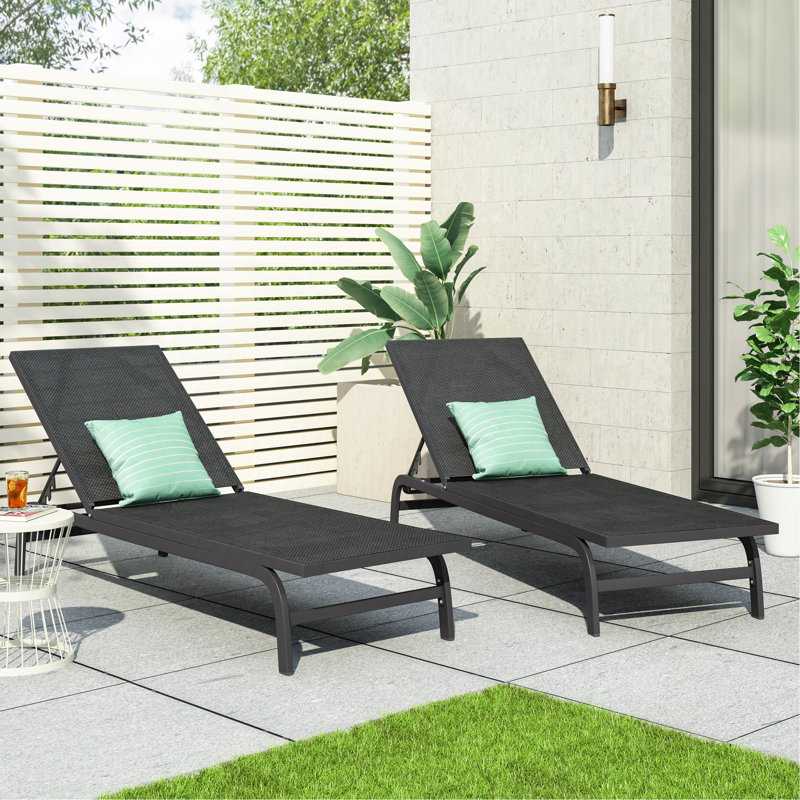 FINN CHAISE LUNGE, Gris foncé