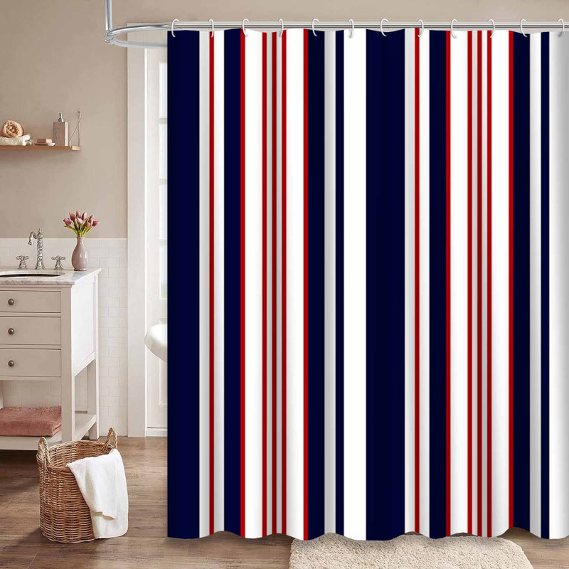 Rideau de douche Stripe, L 72 po x l 78 po