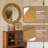 Modern Round Wall Mirror With Textured Frame, 27.6" Decorative Accent Mirror For Living Room, Bedroom & Entryway