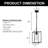 Dimmable Square / Rectangle Chandelier
