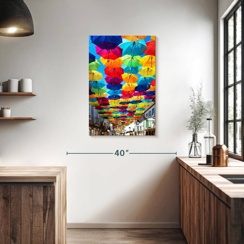 Kerner Colourful Umbrellas I, 36" H x 24" W