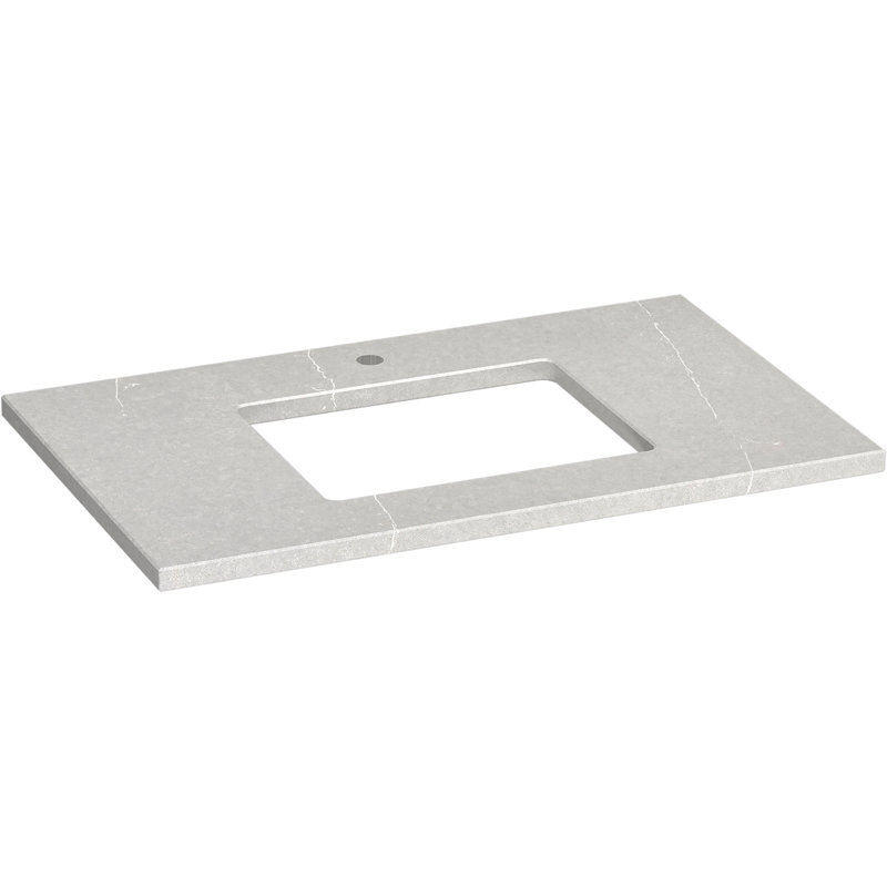 Comptoir de meuble-lavabo 37 po Silestone Quartz, Serena éternel