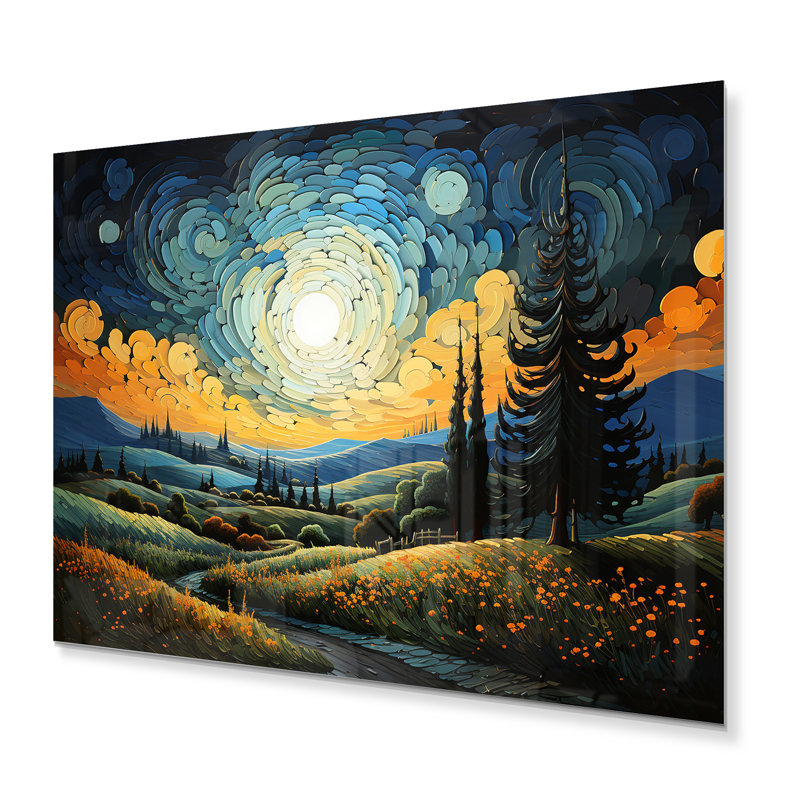 Vangogh le cyprès se balançant - Vangogh, H 12 po x l 20 po