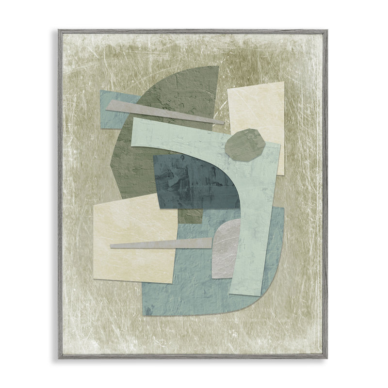  «Layered Neutral Arrangement», art de la giclée encadrée par Suzanne Nicoll, H 20 po x l 16 po, Estampe numérique Farmhouse
