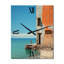 Coastal Minimalisme Photo III - Horloge murale nautique et plage-99630885