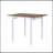 Farmhouse 5-Piece Counter Height Drop Leaf Dining Table Set With Dining Chairs For 4,White Frame+ Rustic Brown Tabletop