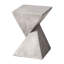 Table d'appoint Analu Modern Fiberstone avec piédestal torsadé-2017528067