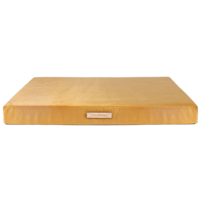 Orthopedic Polyester Pet Bed, 11cm H x 120cm W x 100cm D, Yellow