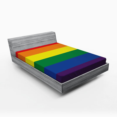Microfiber Striped Fitted Sheet
