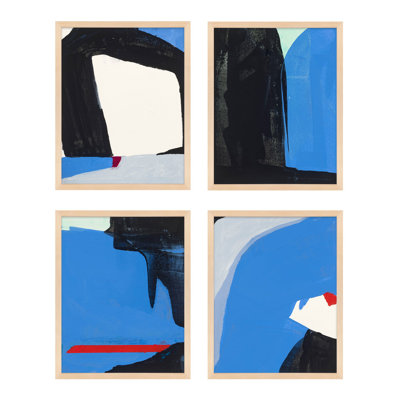 Beneath The Blue Set Of 4 Print by Andrea Stokes