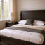 Queen Bedroom Set, Black, Chrome, Nickel Wood, 2 Piece Set with Nightstand-131013392