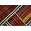 Tapis rayé en laine 5 x 9