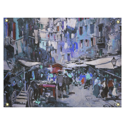 Tapisserie murale du marché Macintyre à Naples