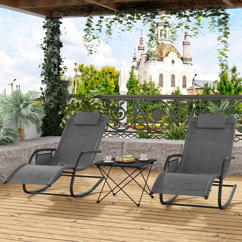 Avraham Long Reclining Single Chaise, Grey