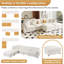 Canapé modulaire en chenille de 130 po Kustas-317665658