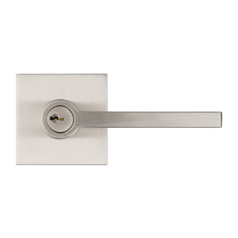 Satin Nickel Entry Door Lever