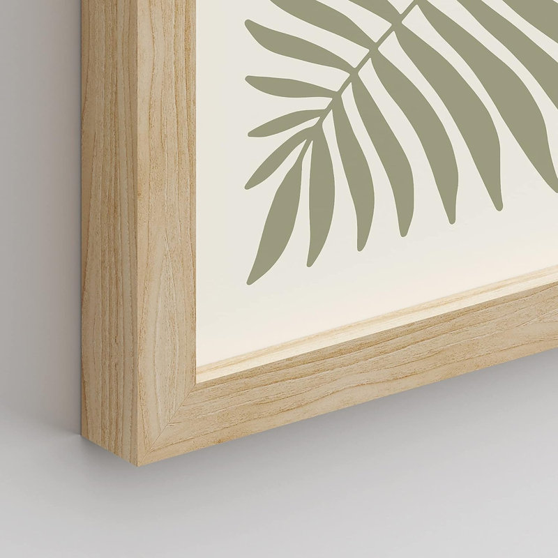 " Garden Flower " 6 - Pieces, 10" H x 8" W x 1" D, Natural Framed
