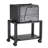 Mount-It! Height Adjustable Under Desk Printer Stand with Wheels, Rolling Printer Cart