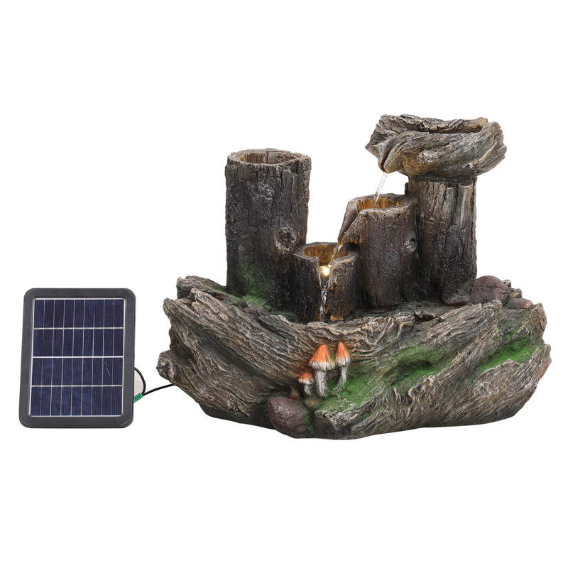 Sauvanne Weather Resistant Floor Fountain with Light