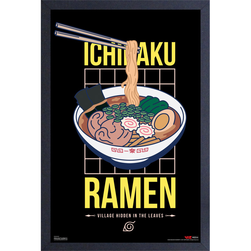 Naruto - Hidden Village Ramen 11 x 17, reproduction encadrée
