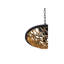 Luminaire suspendu ou semi-encastré convertible 3 lumières Ylann en noir mat et or