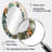 Orange And Green Abstract Bohemia III - Geometric Oval Decorative Mirror On Metal-1301268272