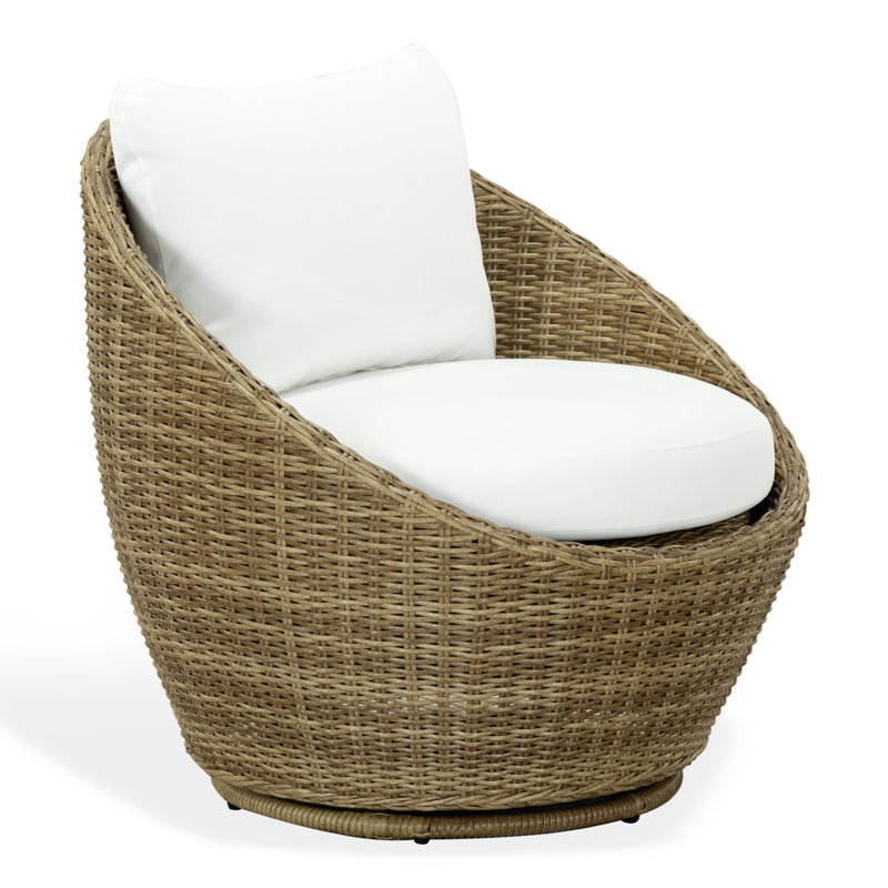 Chaise de patio en osier Clarisse