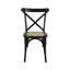 Chaises de salle à manger en bois d'acajou massif noir Cassis-112646212