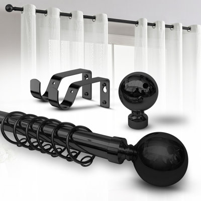 Adjustable 4.5cm Double Curtain Pole
