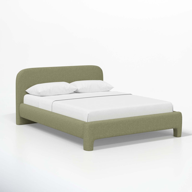 Illy Upholstered Standard Bed, King, Zuma Laurel Textured Linen