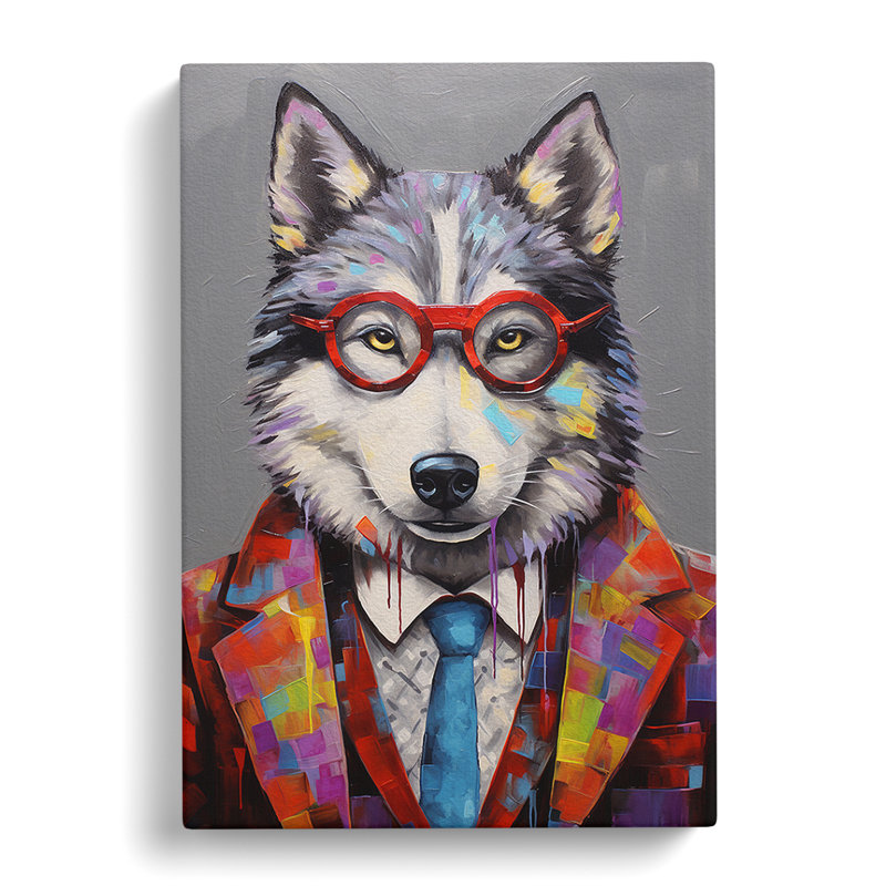 Husky Modern - Single Picture Frame Print, 76cm H x 50cm W x 3cm D