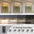 Dimmable Led Wall Light With Remote Control, Gold Iron, Modern Style For Bathrooms
