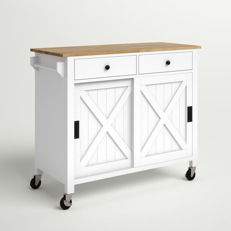 Frobisher Solid Wood Kitchen Island