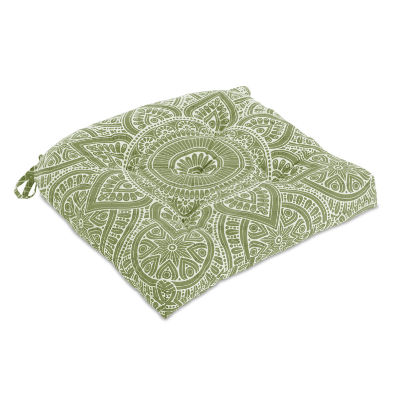 Coussin de siège en coton fait à la main, Sauge