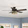 52"W Litza 5-Blade Standard Ceiling Fan with Art Deco Inspired Shade