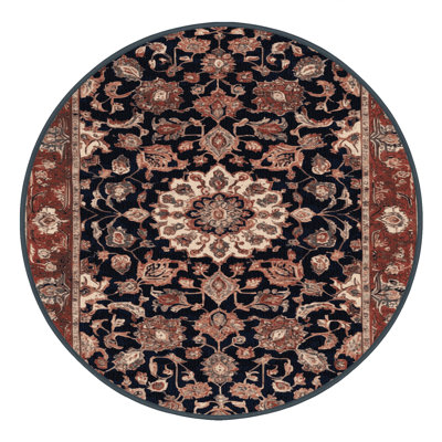 Machine Washable Persian Brown Area Rug