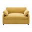 Très grand fauteuil d'appoint de style moderne Mid-Century 42,5 po Bellmont avec tissu en chenille et coussins décoratifs-554973875