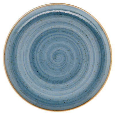 Assiette à dîner en porcelaine de 7 po Corona - Coupe Plate