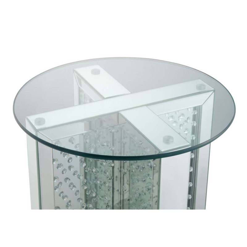 table de bout à pieds croisés