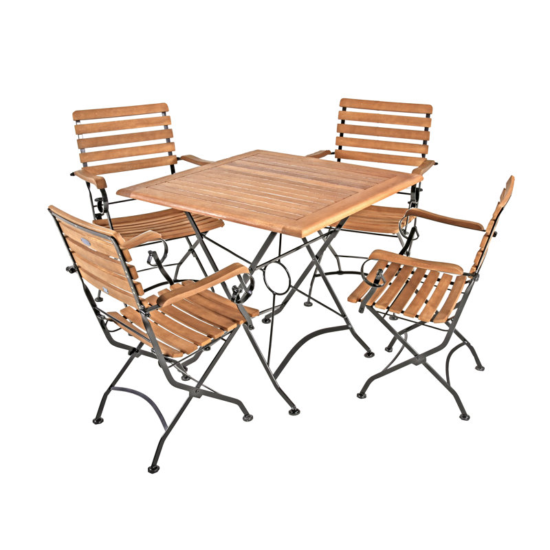 Nalesha 4 - Person Patio Dining Set with Square Table