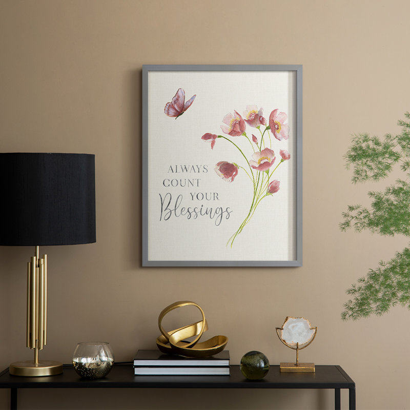 «Spring Botanical II», reproduction encadrée - bois massif, H 11 po x l 9 po, Gris