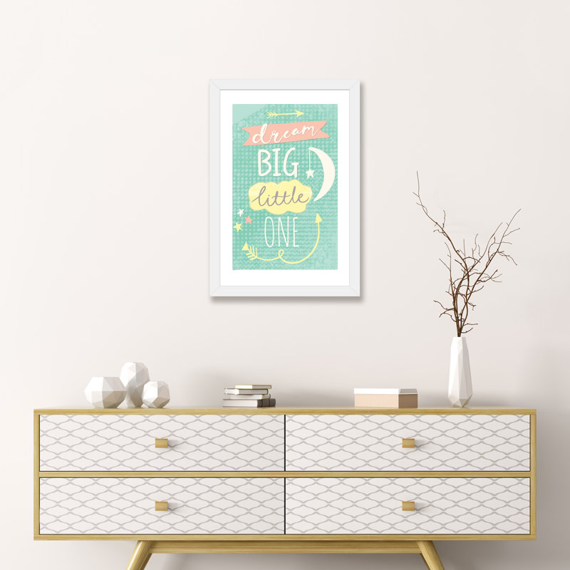 «Hello Sweet Baby», art encadré, H 32 po x l 24 po x P 1 po, Papier encadré blanc