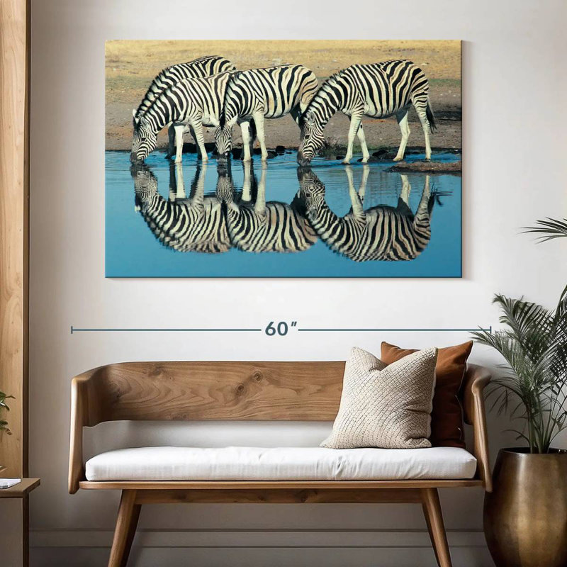 Brampt Etosha Burchell's Zebra, 34" H x 51" W