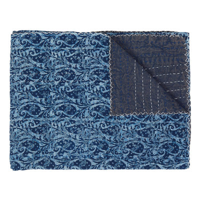 Kantha Knitted Throw Blanket