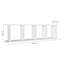 Hyman 120cm W Cube Bookcase-476107530