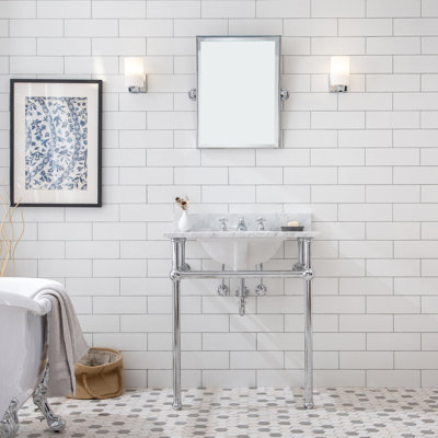Greyleigh™ Copeland " Oval Bathroom Sink with Faucet