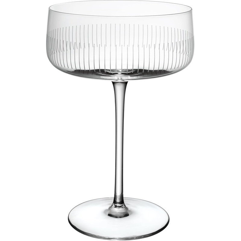 Villeroy & Boch Afina Champagne Bowl, Set of 4, Approx. 166 mm, Volume Approx. 120 ml, Crystal Glass, Dishwasher Safe, Champagne Bowls