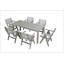 Table de salle à manger imitation bois texturée pour pique-nique en plein air, compacte et de haute qualité, longue de 68,9 pouces-1978433033