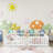 Kolia Full Rubberwood Platforms Bed With Fence and Door-1303332347