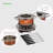 NutriChef 1 Quart Stainless Steel Fondue Set